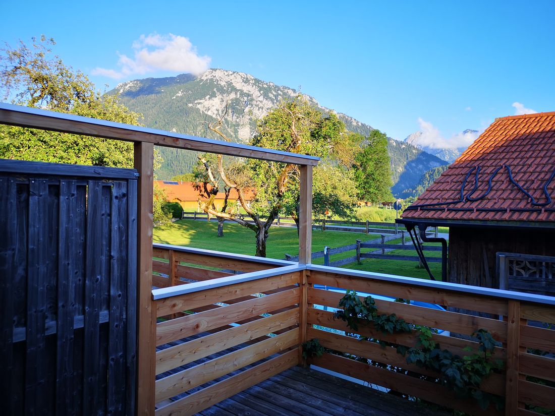 Blick vom Balkon