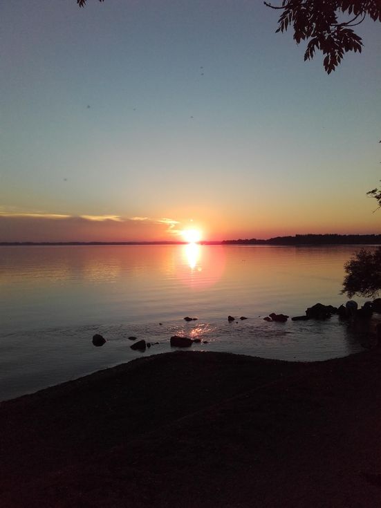 Sonnenuntergang am Chiemsee