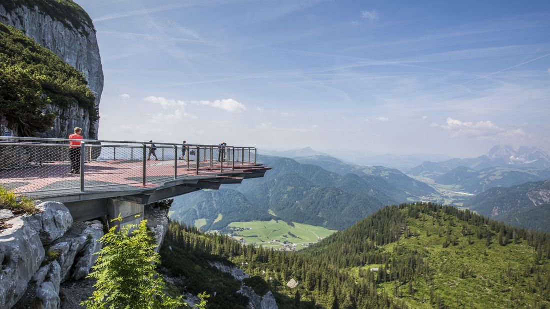 Aussichtsplattform  Waidring Steinplatte
