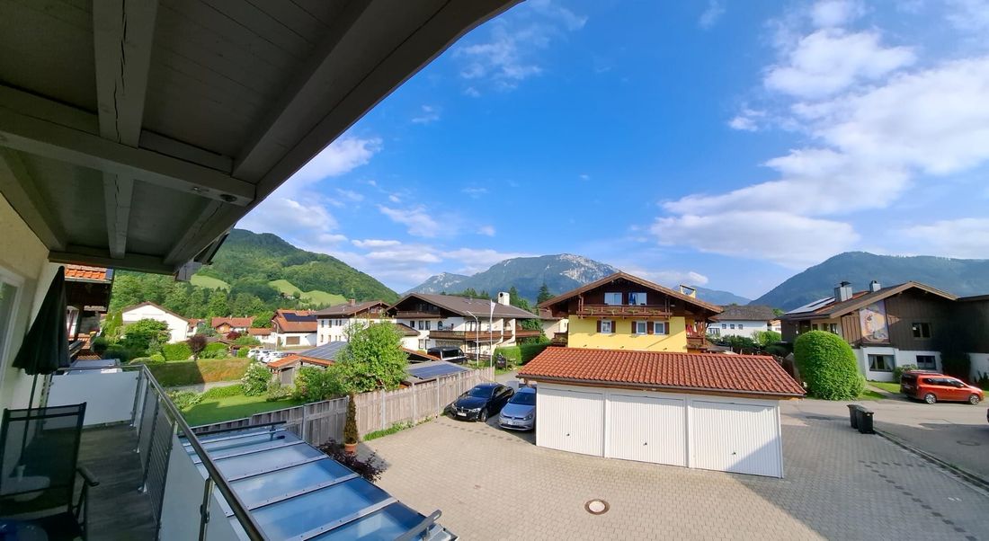 Blick vom Balkon