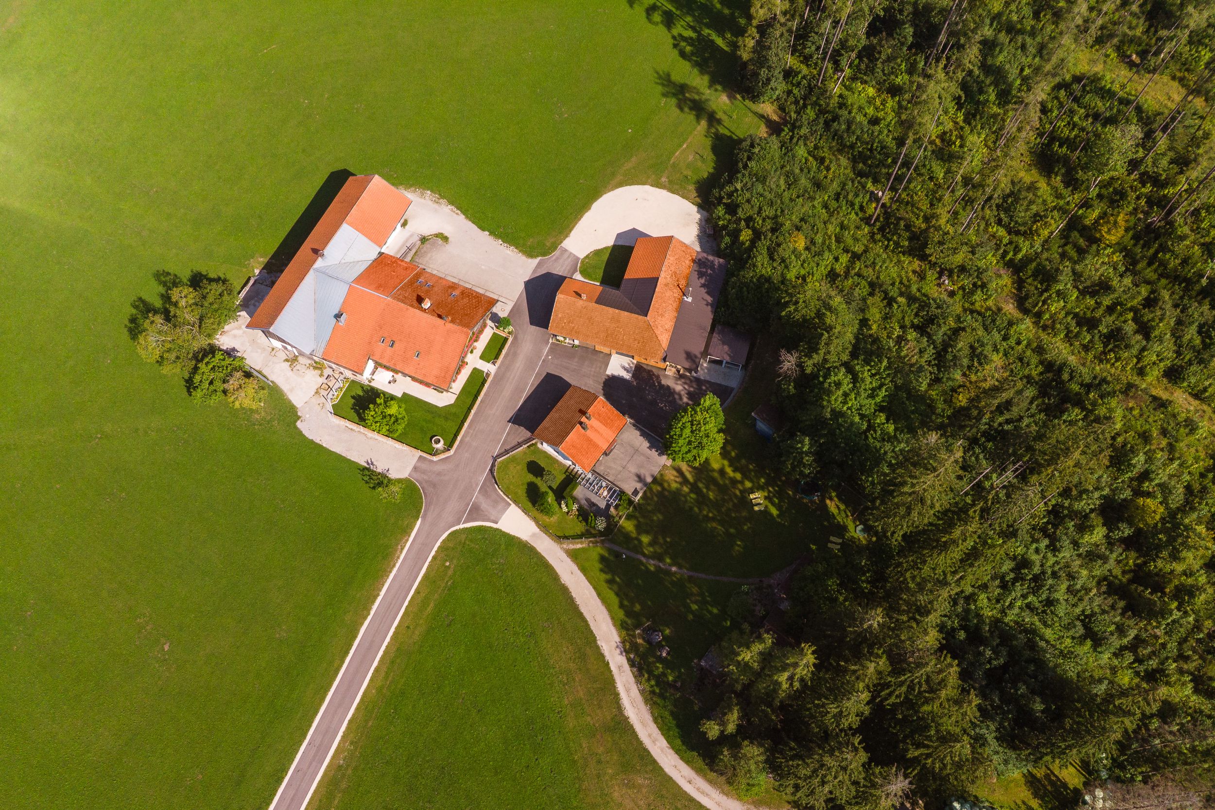 Knoglerhof Lufbild Sackgasse