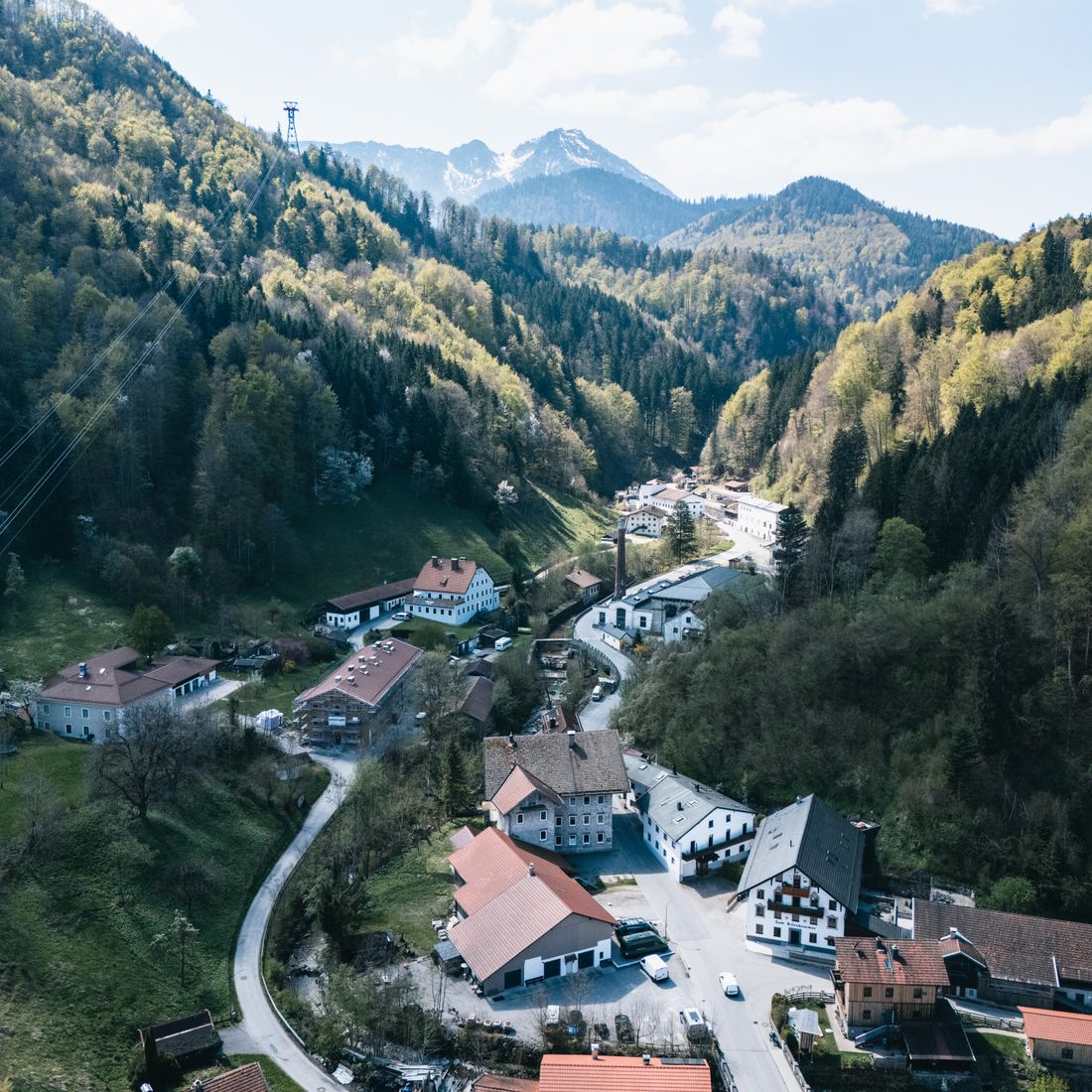 Unser Haus in der Maxhütte – Luftbildaufnahme