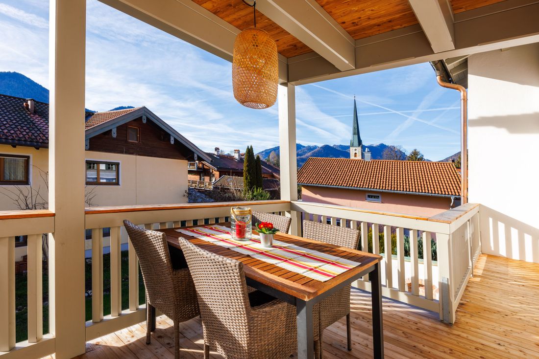 Blick vom Balkon Richtung Westen