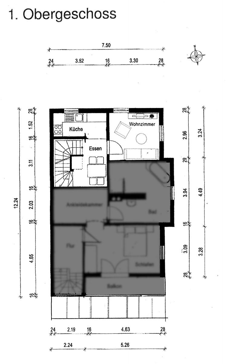 Grundriss Obergeschoss