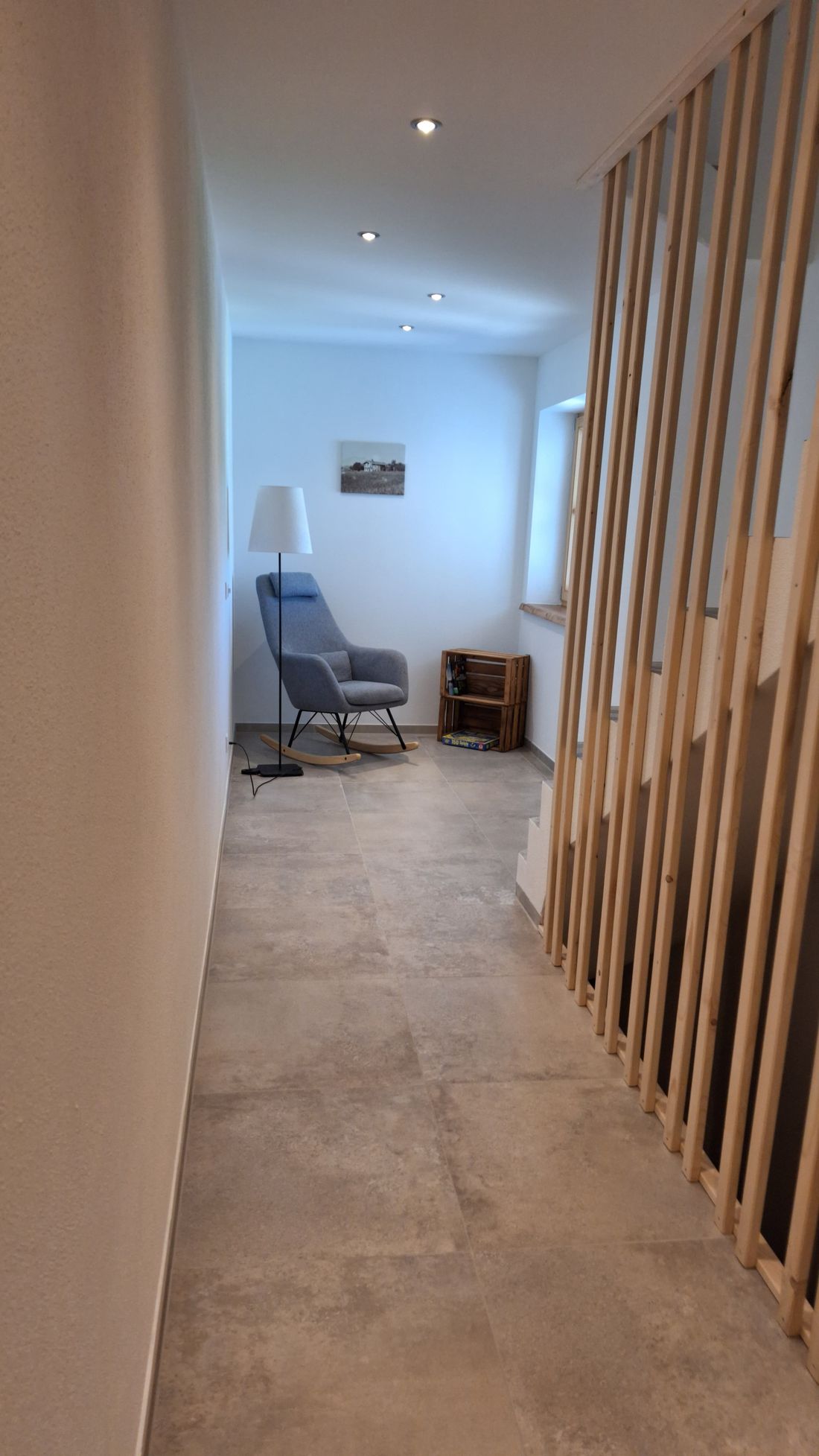 Sitzecke im Treppenhaus