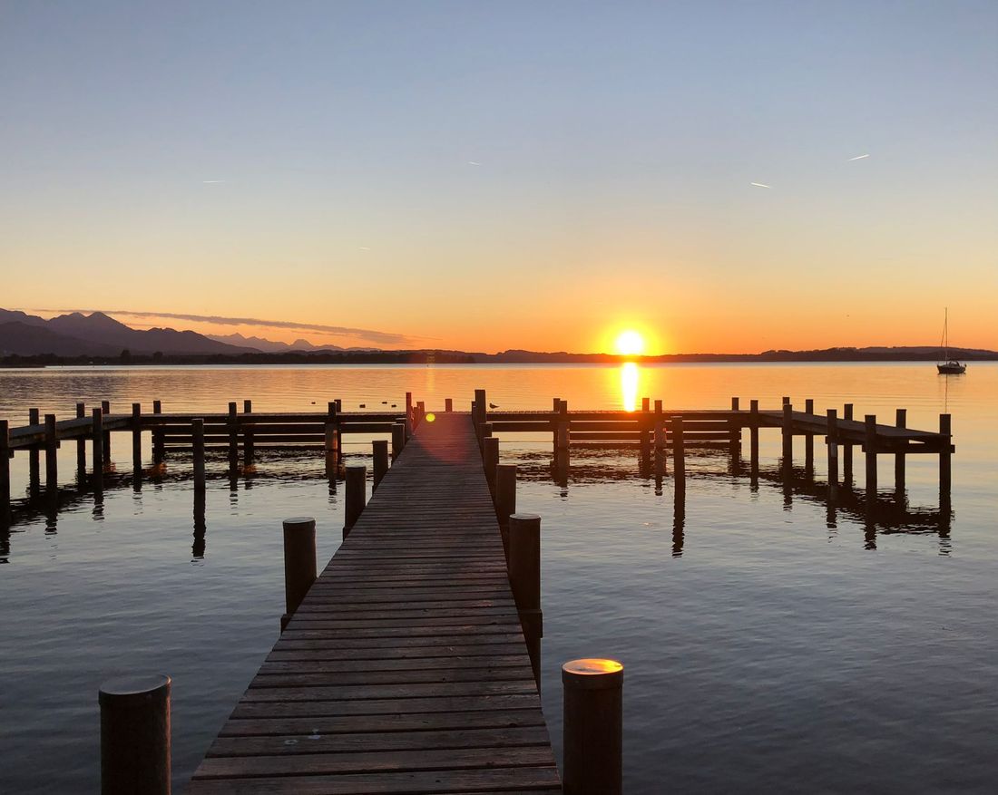 Sonnenuntergang am Chiemsee