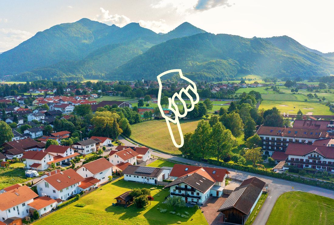 Grassau mit dem Brandstätter Hof