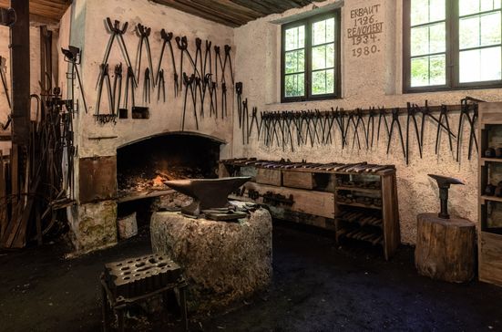 Die Werkstätte der damaligen Schmiede