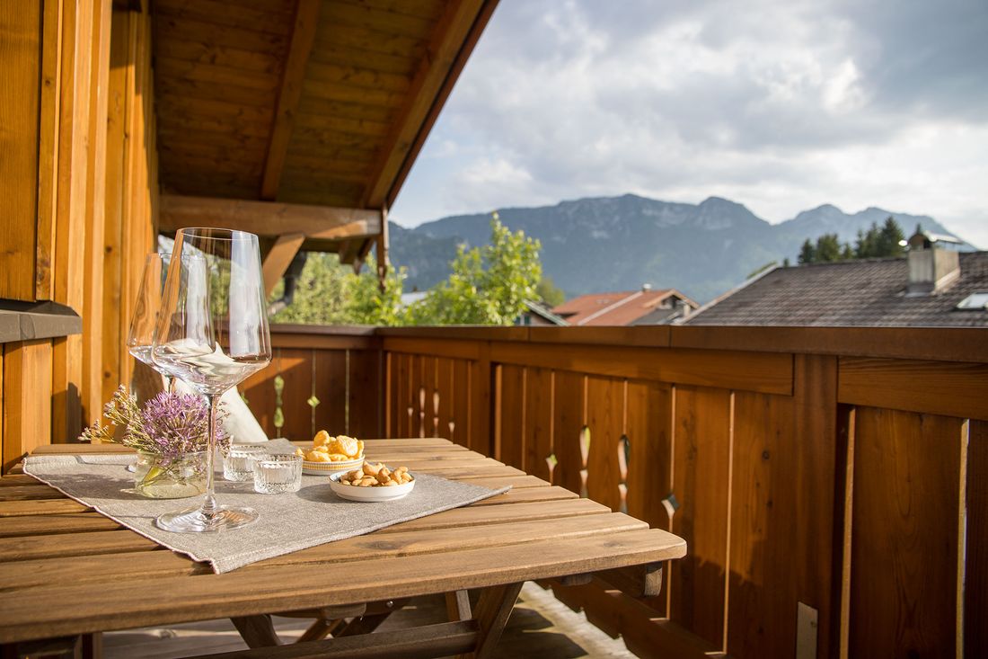Blick vom Balkon