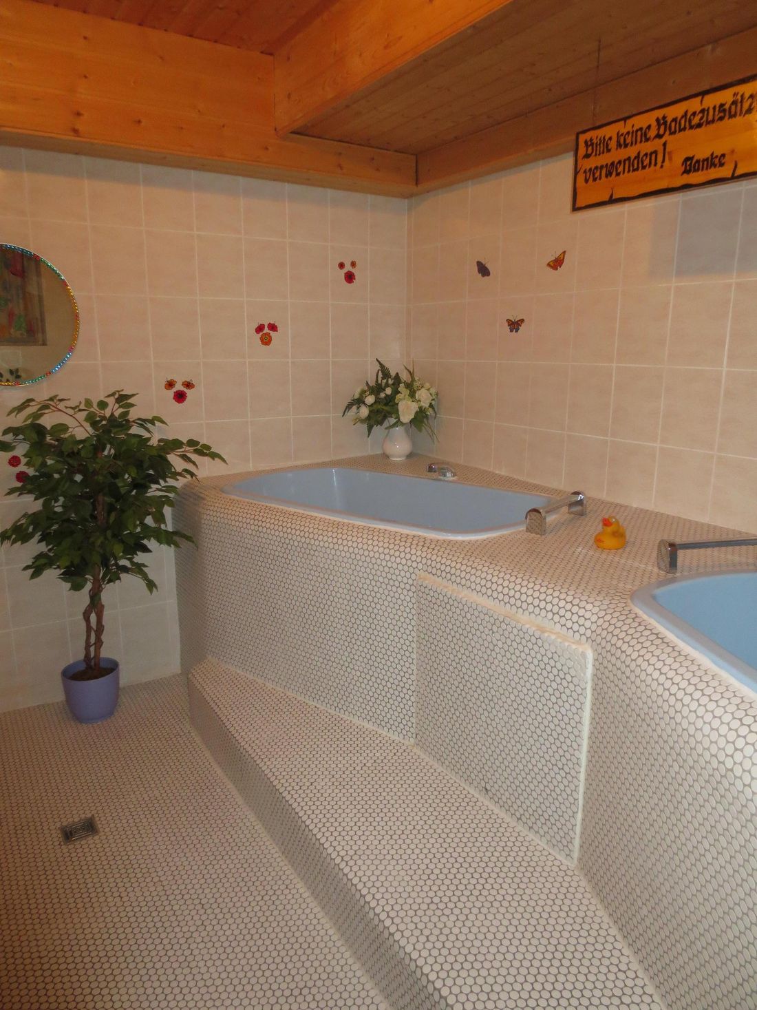 sprudelbaden in der Whirlwanne