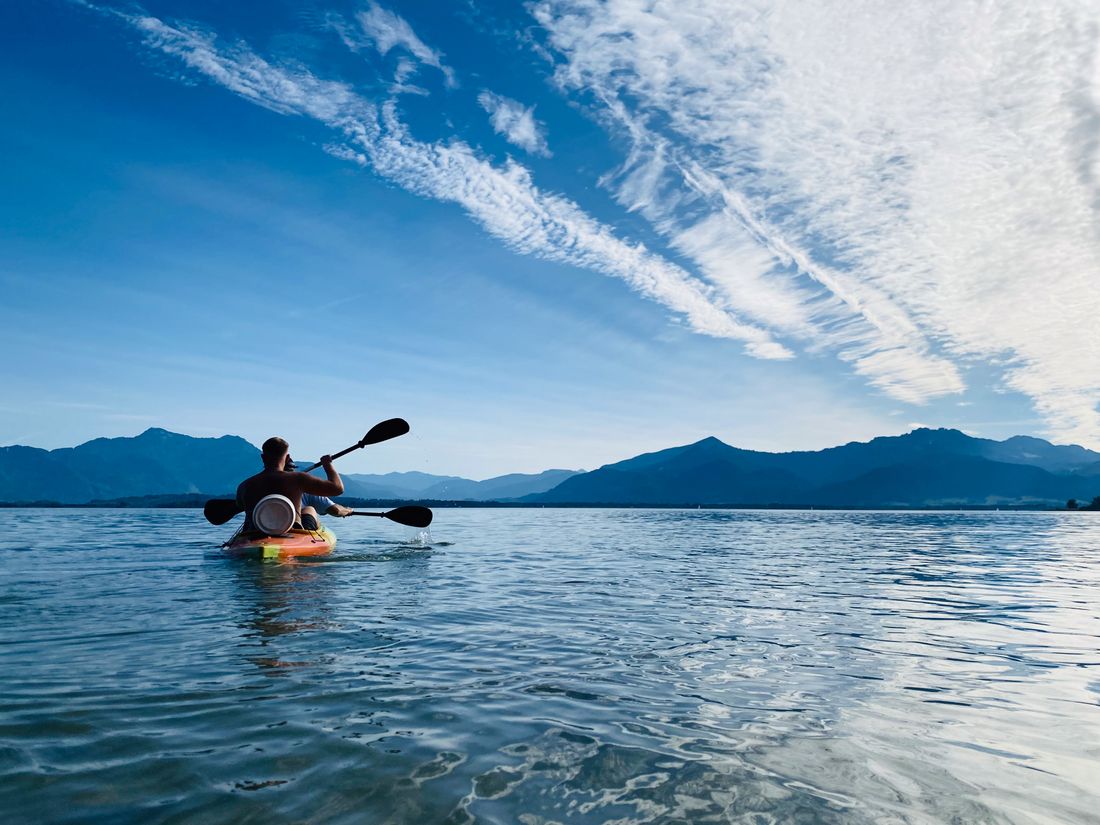 Kajak auf dem Chiemsee