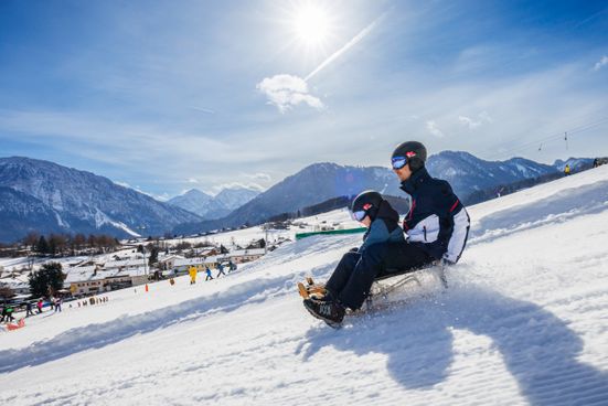 Rasante Rodelpartie am Westernberg