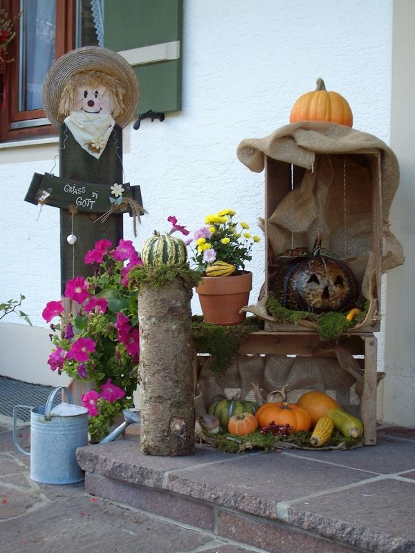 liebevolle Deko am Eingang