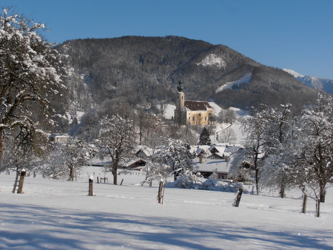 Winterlandschaft, Blick von der Ferienwohnung