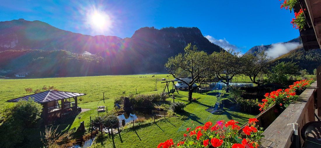 Blick vom Balkon