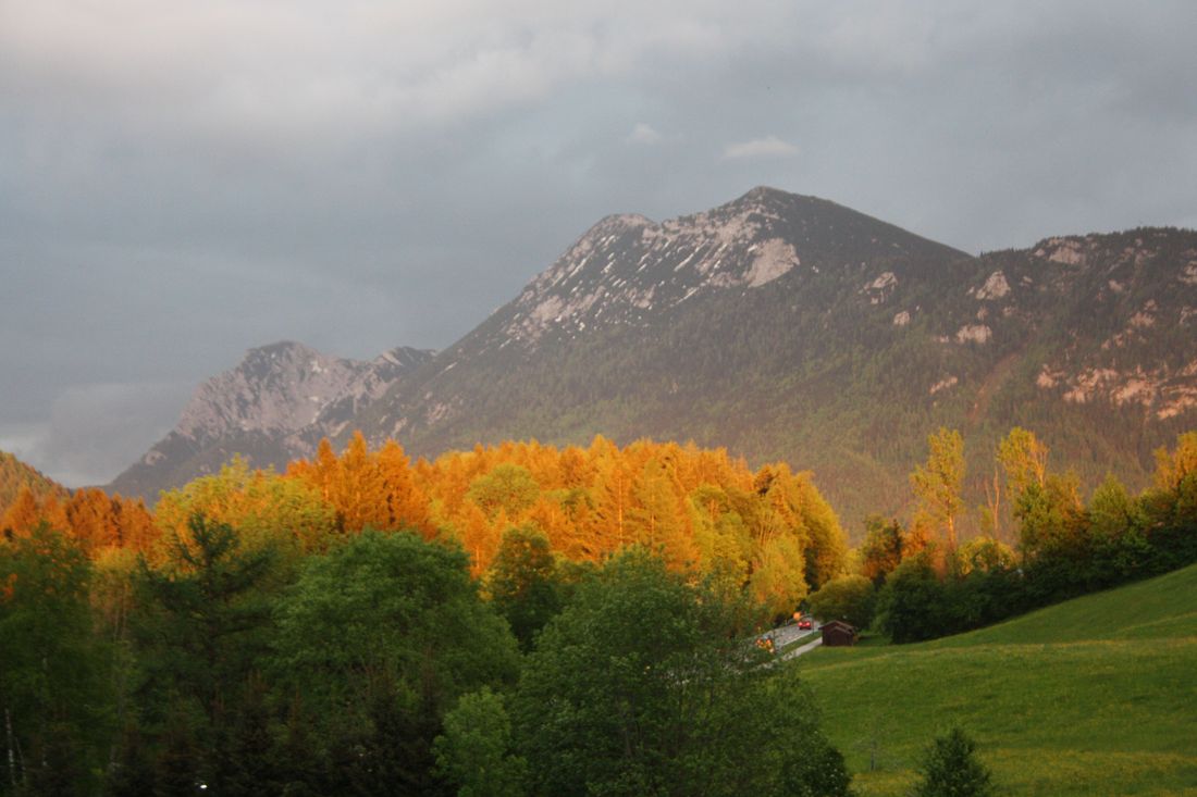 Sonnenuntergang vom Ost-Balkon aus