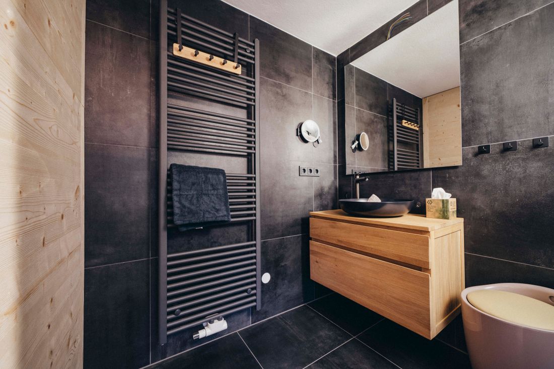 Badezimmer mit Sauna