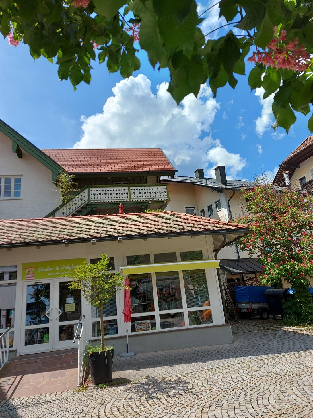 Balkon und Abgang zur Dachterasse Fewo 1