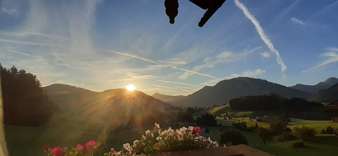 Ausblick vom Obersteinberg-Hof Ruhpolding