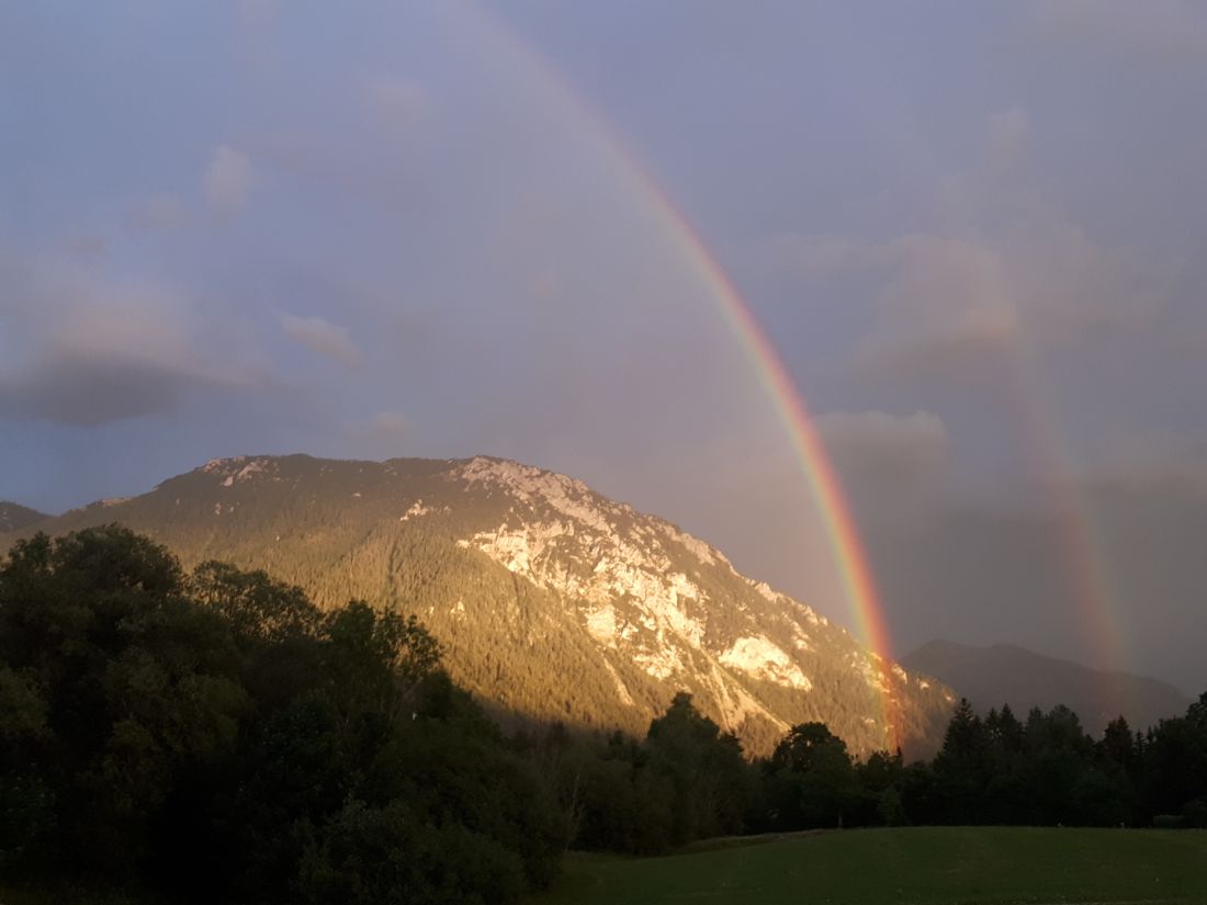 Abendstimmung auf dem Balkon