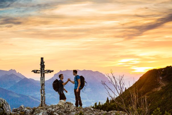 Am Hörndlwand-Gipfel
