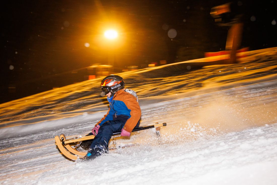 Dynamisches Bergauf-Rodeln am Unternberg Ruhpolding