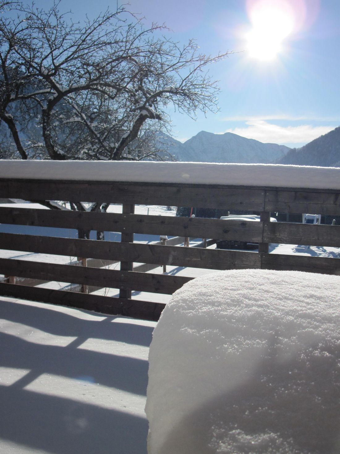 Blick vom Balkon