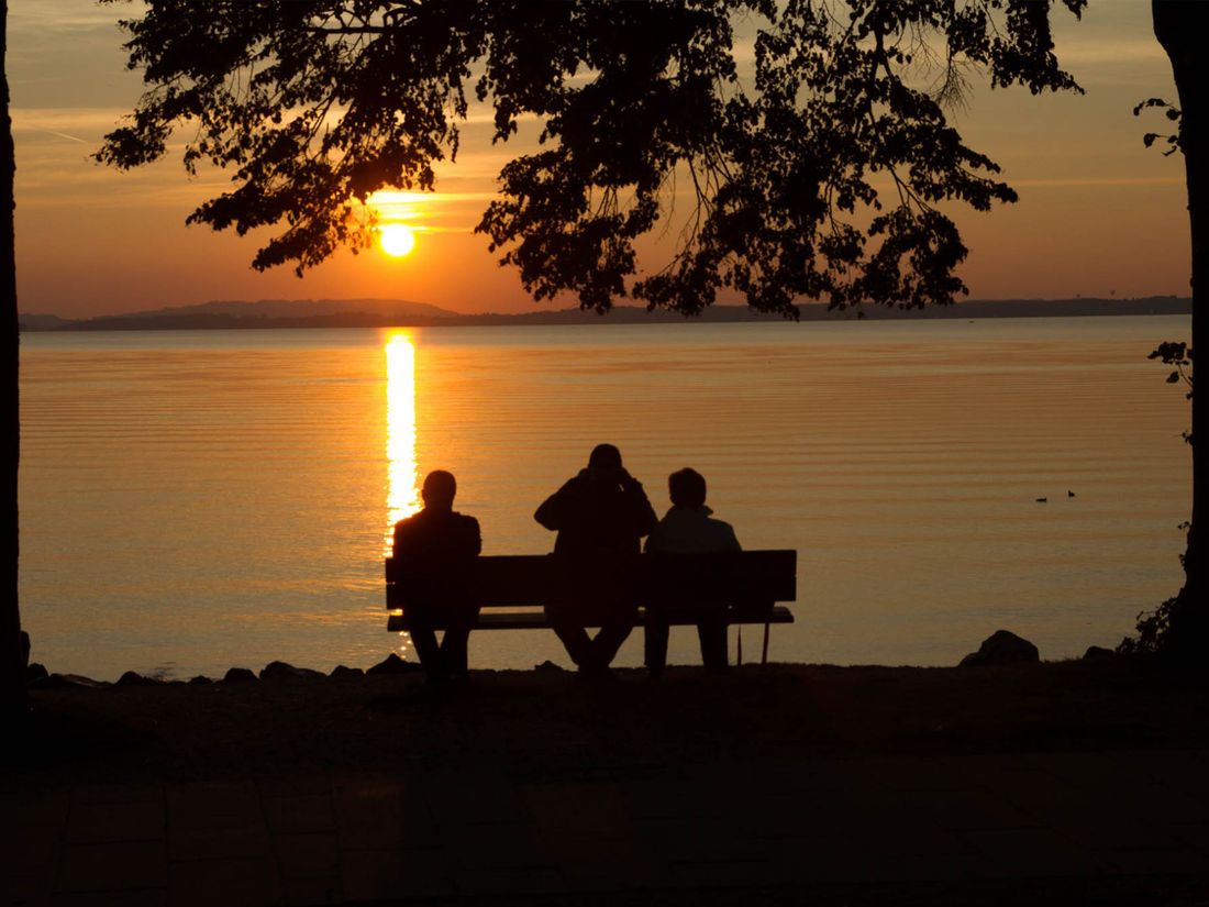 Sonnenuntergang am Chiemsee