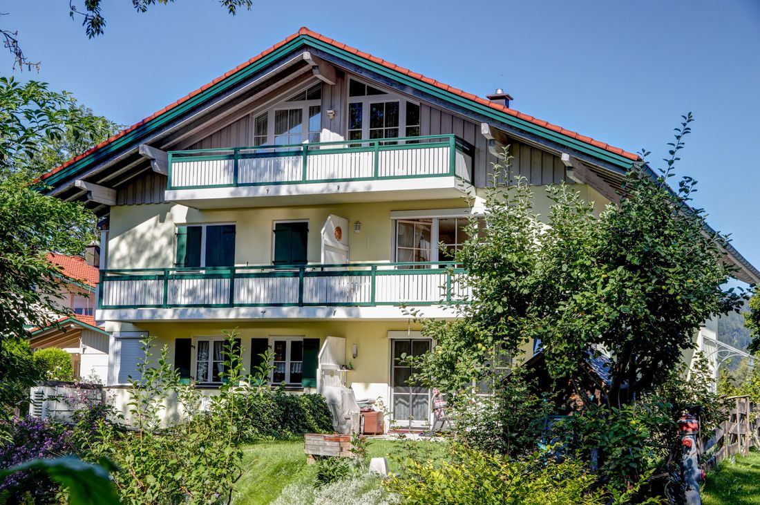 Blick zur Ferienwohnung