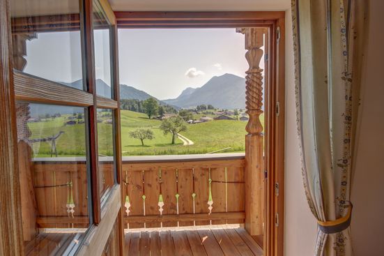 Blick auf Inzell und die Berge