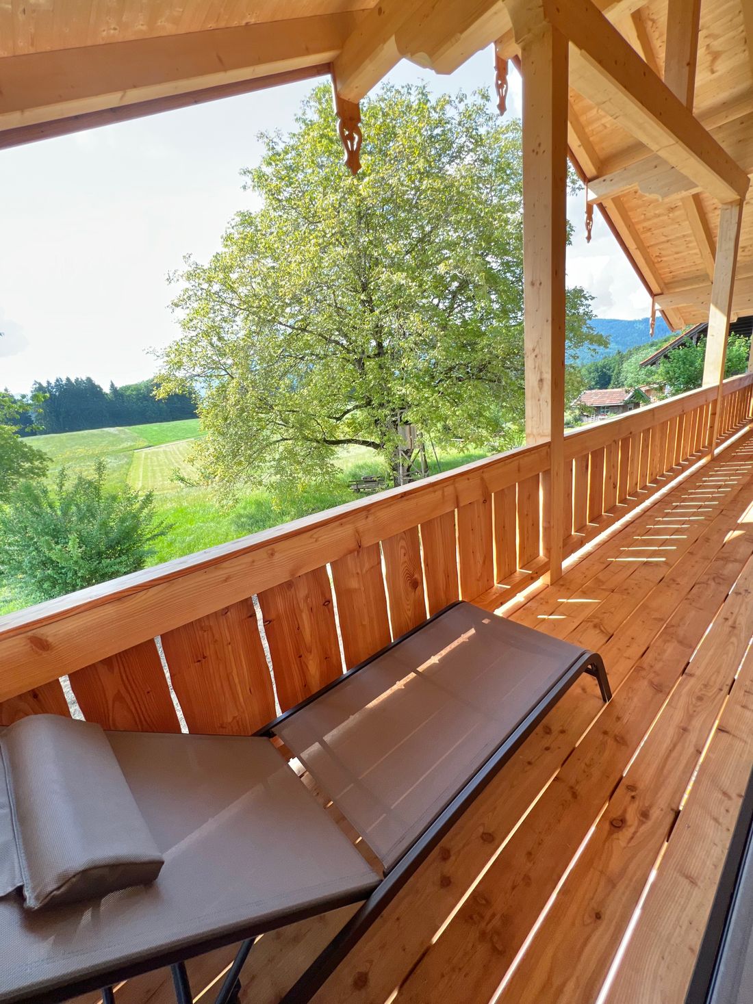 Aussicht vom Balkon der Ferienwohnung Mia