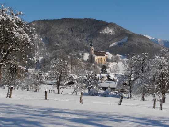 Winterlandschaft, Blick von der Ferienwohnung