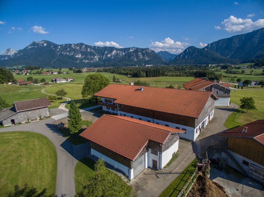 Unser Hof von Oben