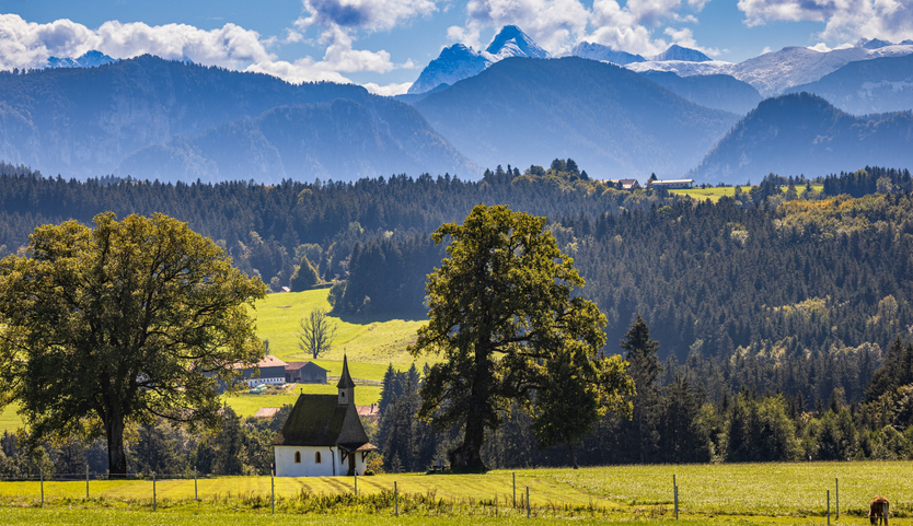 Siegsdorf im Sommer Chiemgau Karte 