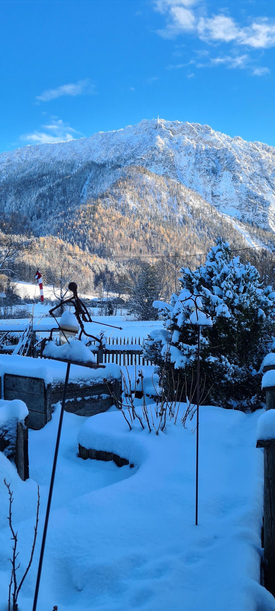 Blick auf Rauschberg von der Terrasse