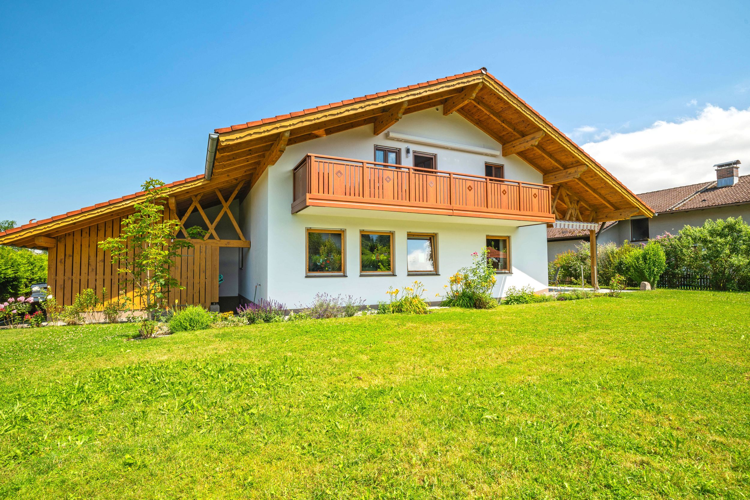 Blick auf die Ferienwohnung