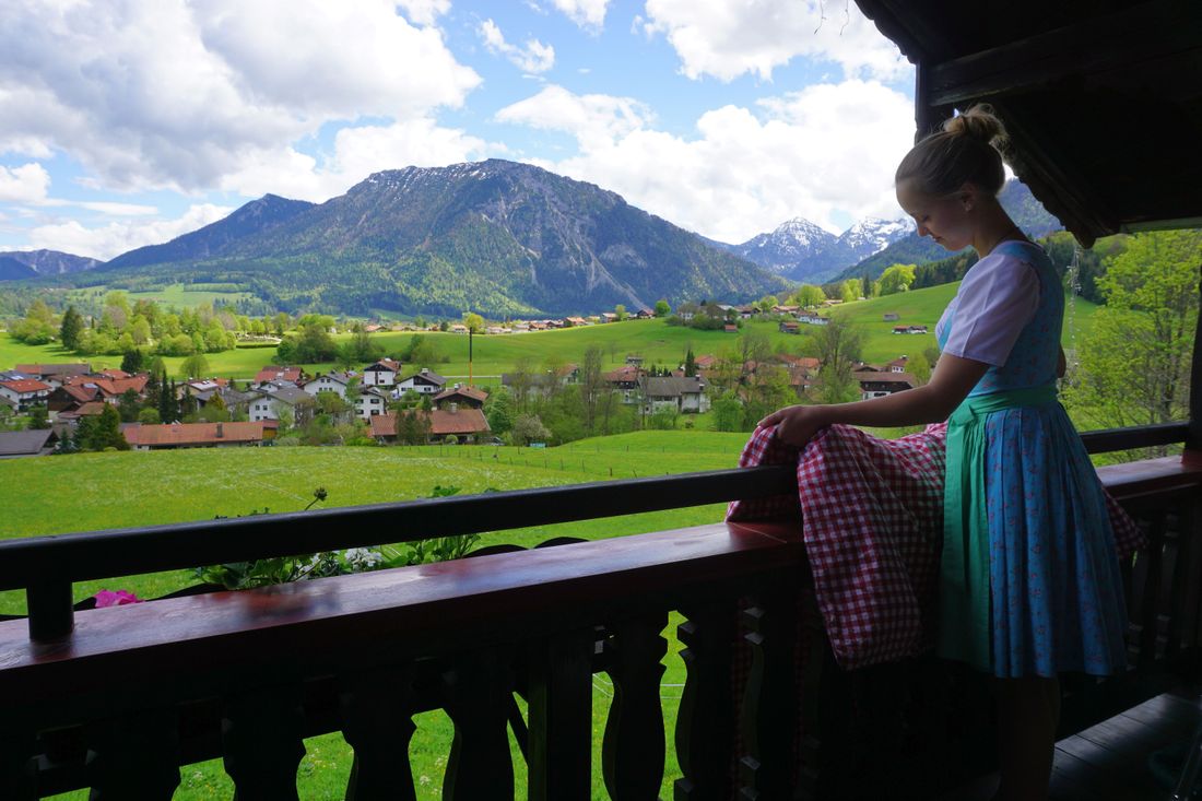 Blick vom Balkon