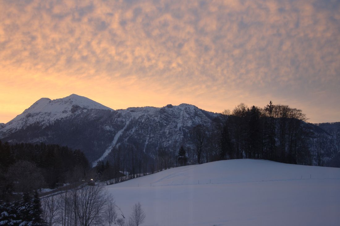 Sonnenaufgang vom Ost-Balkon aus