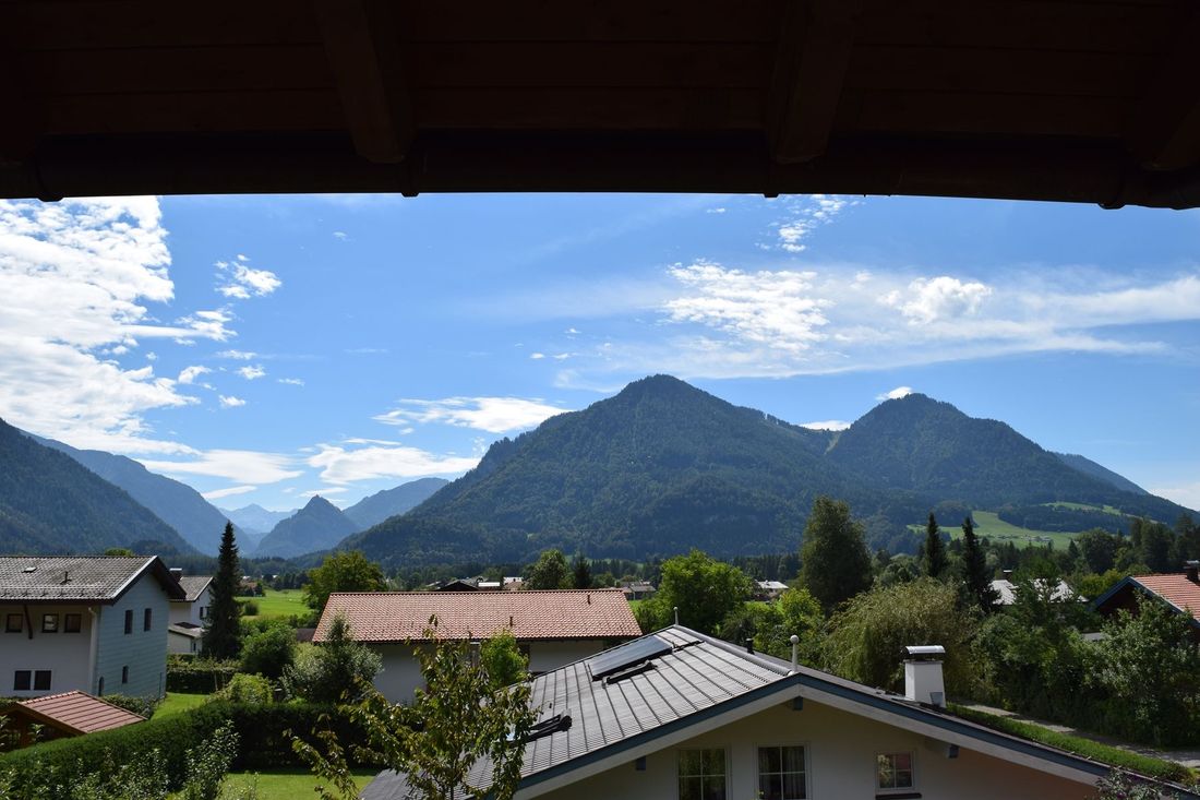 Weitblick nach Süden (Unternberg, Saurüssel und Loferer Steinberge)